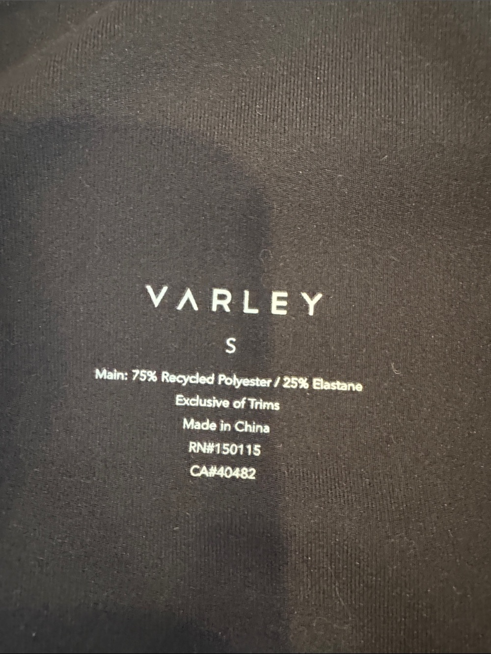 Varley Black High-Rise Bike Shorts Women Size S - Picture 2 of 3